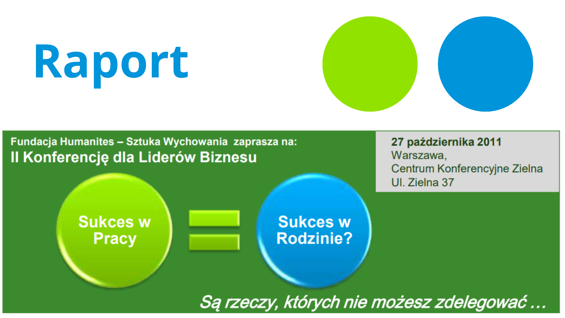 Raport z II Konferencji dla Liderów Biznesu